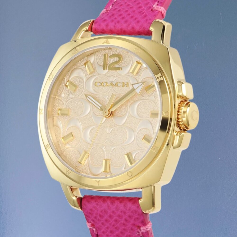 Coach Hot Pink Boyfriend Watch I Comes with box & care guide - Picture 9 of 9